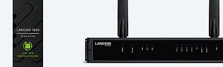 Photo de produit d'une passerelle SD-WAN avec banderole blackline