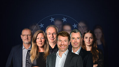 Direction, fondateurs et équipe de LANCOM, unis pour la souveraineté numérique en Europe.