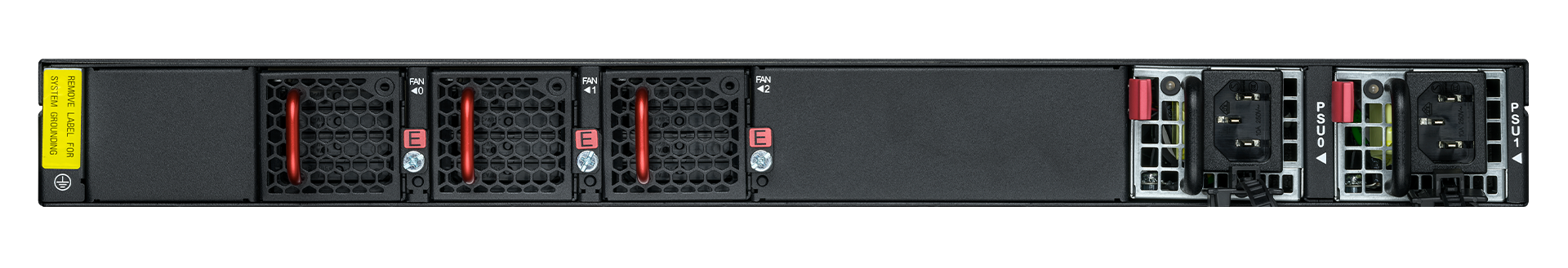 Photo produit vue arrière LANCOM CS-8132F avec front-to-back (F2B) airflow