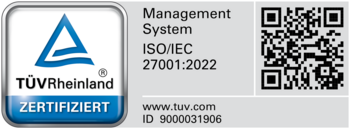 ISO/IEC 27001 certificat du TÜV Rheinland