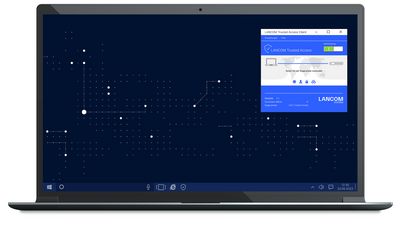 LANCOM Trusted Access Client sur un ordinateur portable Windows