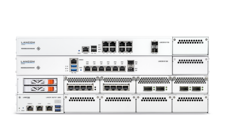 Collage des produits LANCOM R&S®Unified Firewalls modèles rack