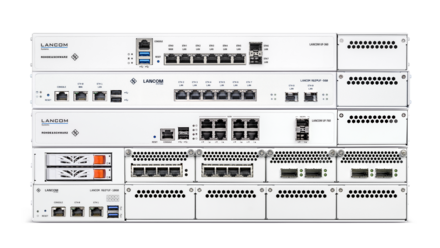 Collage des produits LANCOM R&S®Unified Firewalls modèles rack