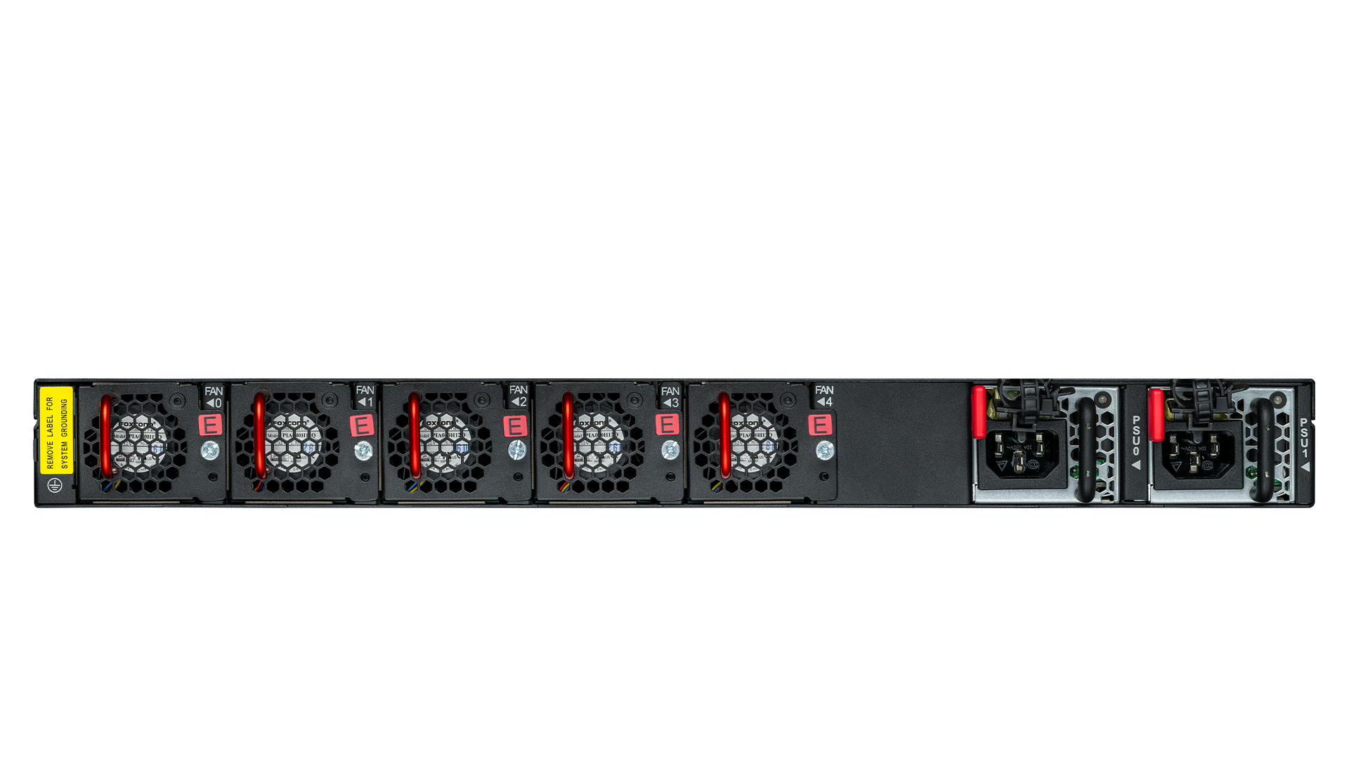 Photo du produit vue de dos LANCOM YS-7154CF avec front-to-back (F2B) airflow